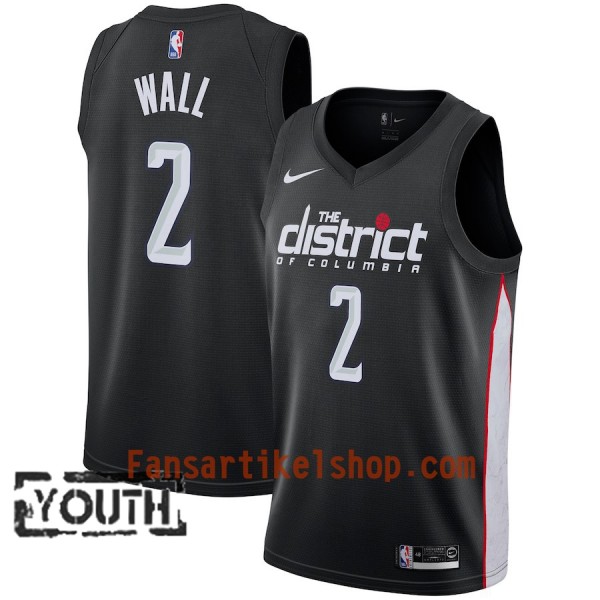 Washington Wizards Trikot John Wall 2 2018-19 Nike City Edition Schwarz Swingman - Kinder Washington Wizards Trikot John Wall 2 2018-19 Nike City Edition Schwarz Swingman - Kinder